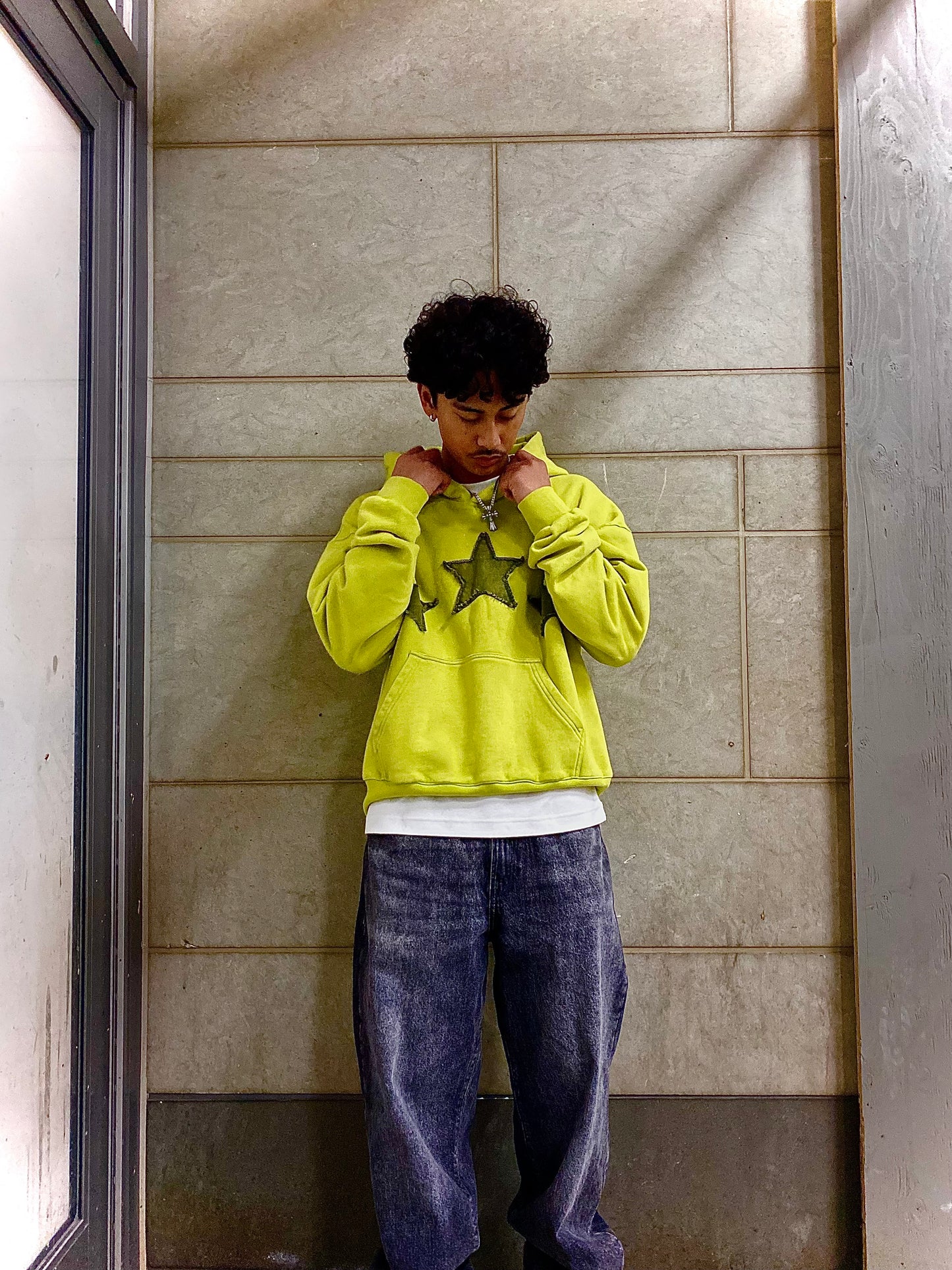 3-Star Washed Hoodie