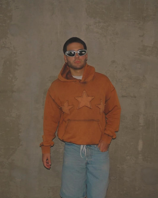 3-Star Washed Hoodie